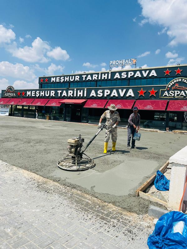 Baskı / desenli beton uygulaması